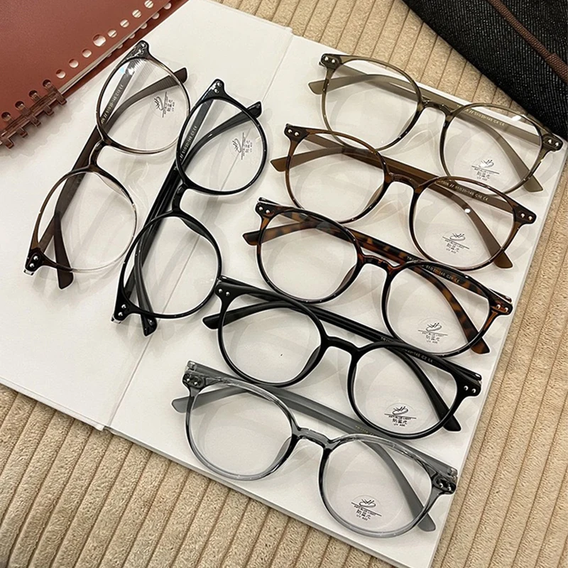 KatKani Сверхлегкая ретро большая круглая оправа для очков женская мода гибкая TR90