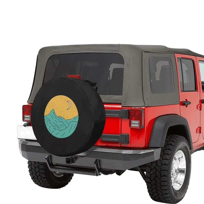 Песчаные пески и луна-запасная крышка шины для Jeep Wrangler Liberty 2021 Bronco RV