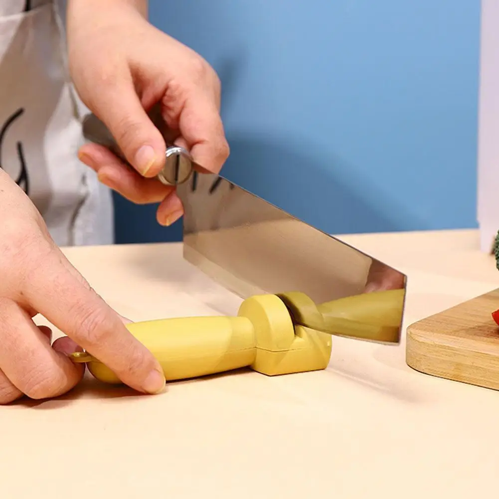 

Kitchen Household Quick Knife Sharpener Artifact Sharpening Wall-sticking Mini Grindstone Knife Kitchen Sharpener Stone She O1w3