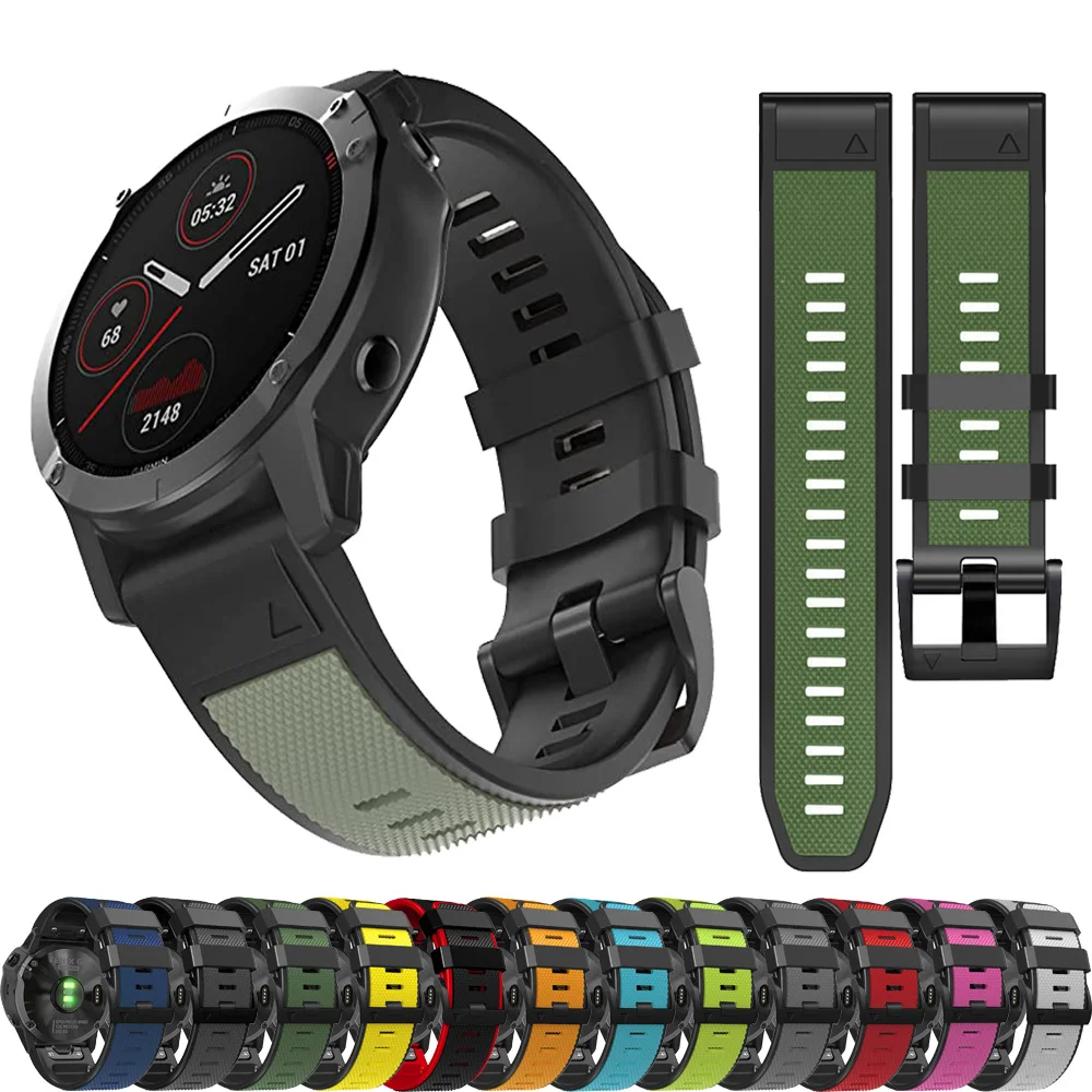 Ремешок для наручных часов Garmin Fenix 7 7X 6X 6 Pro 5X Plus пособие Mk3i браслет Epix Gen2 47 мм 51 Quickfit