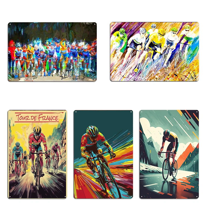 Металлическая табличка The Start A Fast Bike Ride Tour de France