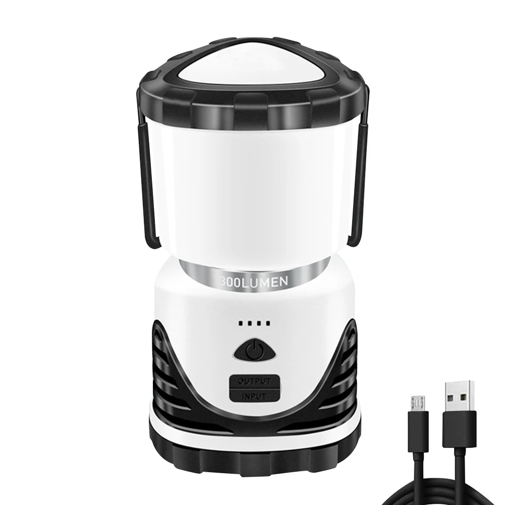 

Портативный светодиодный фонарь с зарядкой через USB, 3 режима, IPX4, водонепроницаемый подвесной светильник для кемпинга, для наружного освеще...