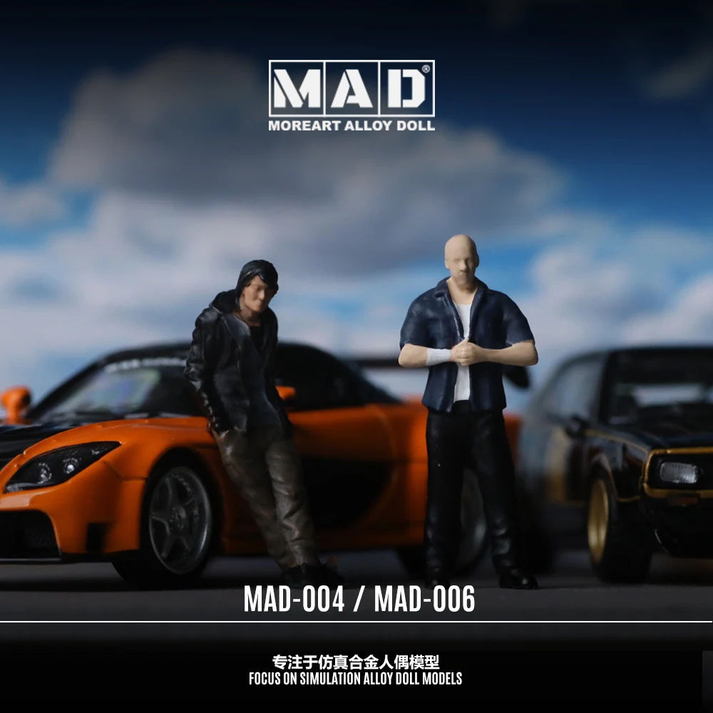 Фото More Art&MAD 1:64 Скорость и страсть, модель фигурки из сплава, декоративная фигурка, модель для подарка, дисплея и коллекции №1