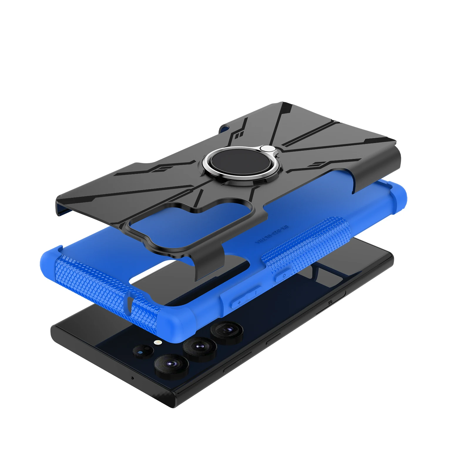 For Samsung Galaxy S23 Ultra Case Cover Samsung S23 Plus 5G Finger Ring Phone Holder Armor Bumper Back Cover Samsung S23 Ultra