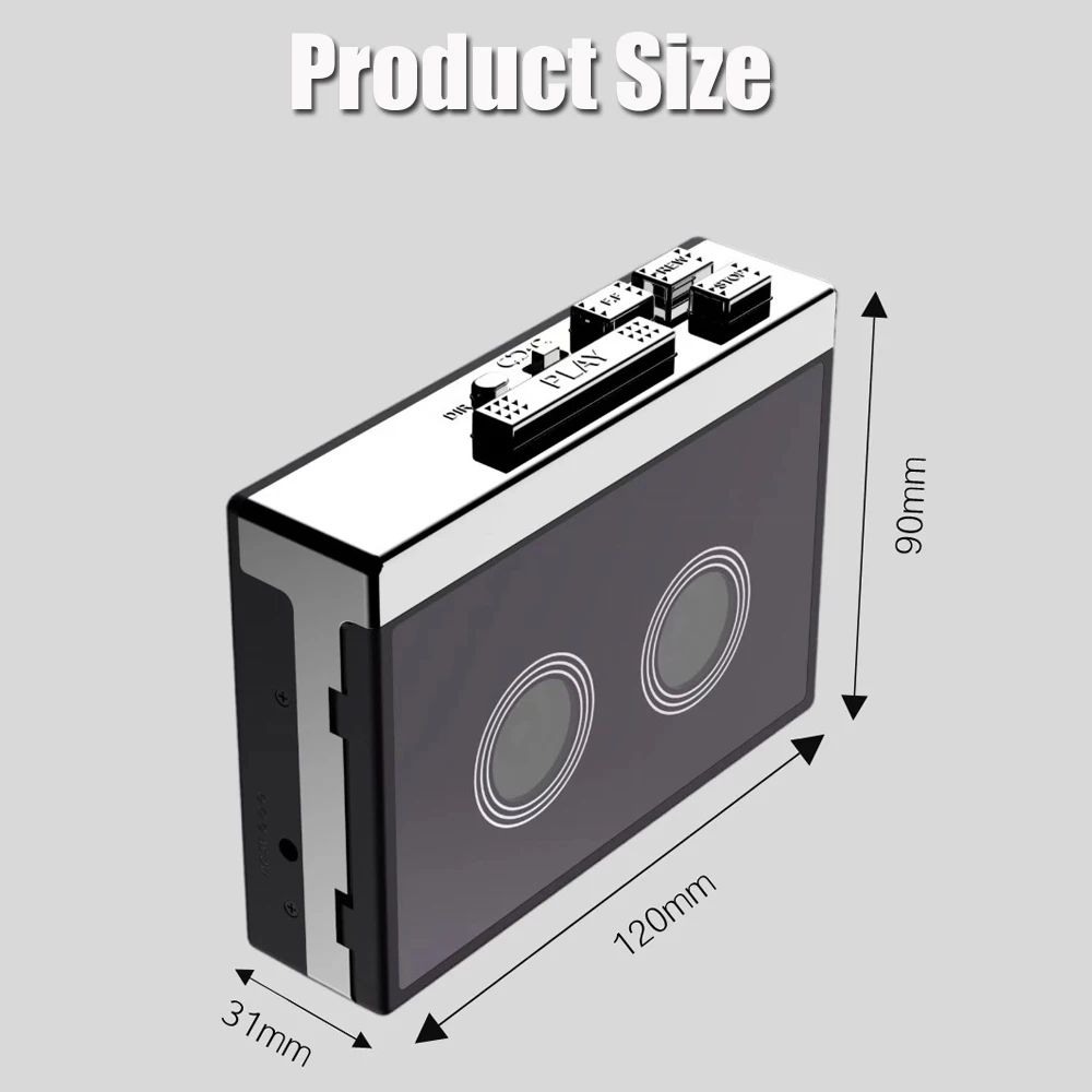 Мини-ретро fm-радио портативный Bluetooth 5 0 кассетный плеер Карманный классический
