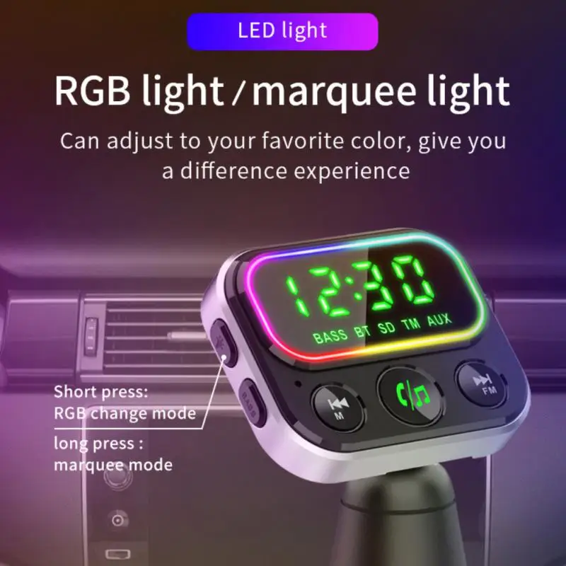 

Автомобильный многофункциональный MP3-плеер с поддержкой быстрой зарядки Qc3.0, универсальный автомобильный Bluetooth-плеер Bc79, автомобильное зарядное устройство с Bluetooth-адаптером