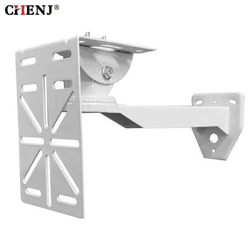L Shape Adapter Steel Plate Outdoor External Wall/Corner Mount Bracket Holder Monitoring Pole Hoop Bracket for Security Camera