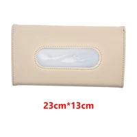 durable car tissue box fitting holders interior pu leather paper towel