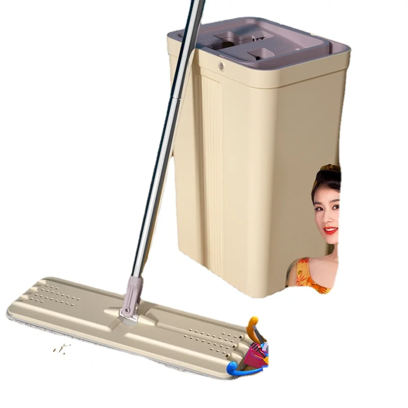 

YY New Hand Wash-Free Mopping Gadget Lazy Flat Mop Household Mop