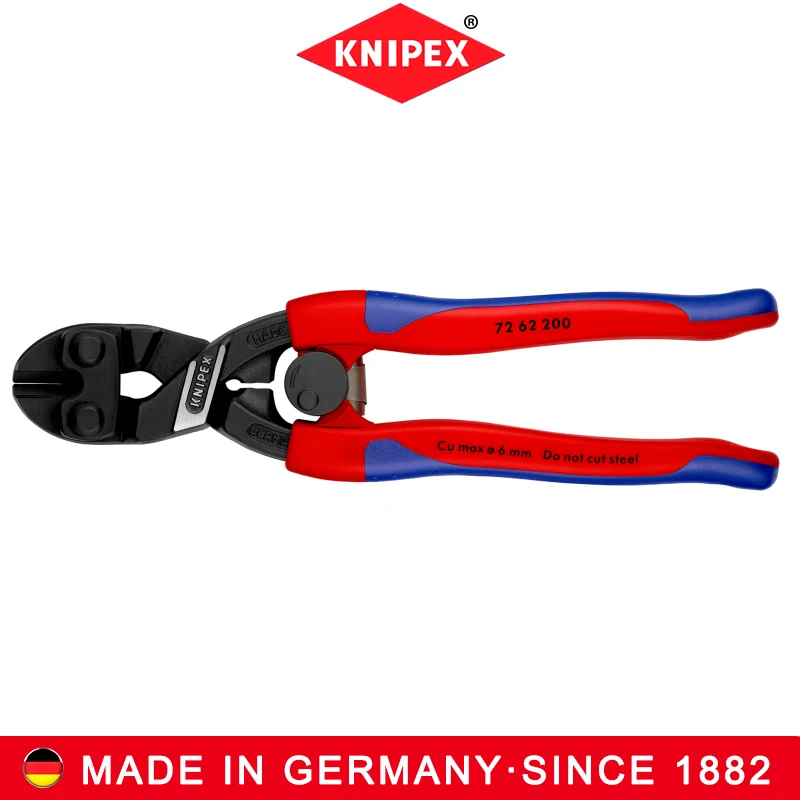 KNIPEX Компактные плоскогубцы с высоким рычагом для резки мягкого металла и
