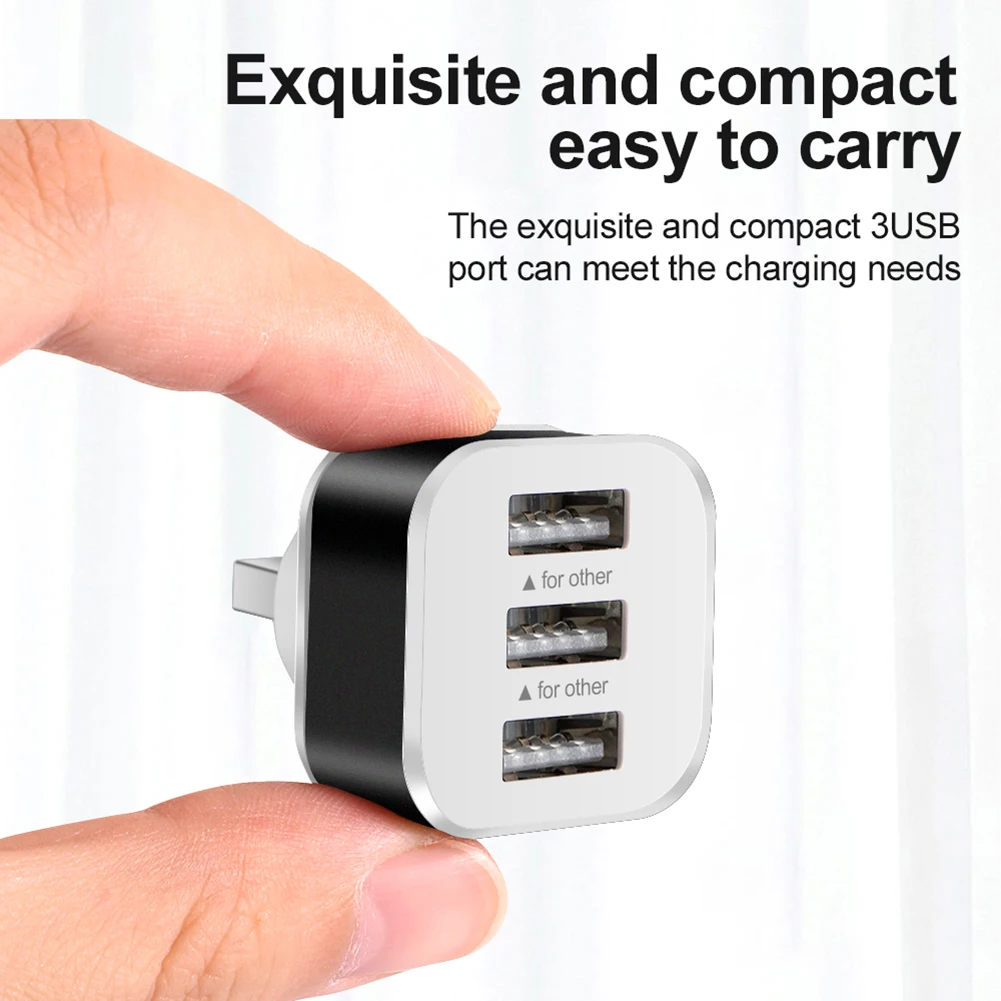

Extender USB Extender 12G 3USB Interface Gold Silver Black Not Transfer Data Can Support Connecting 3 USB Ports
