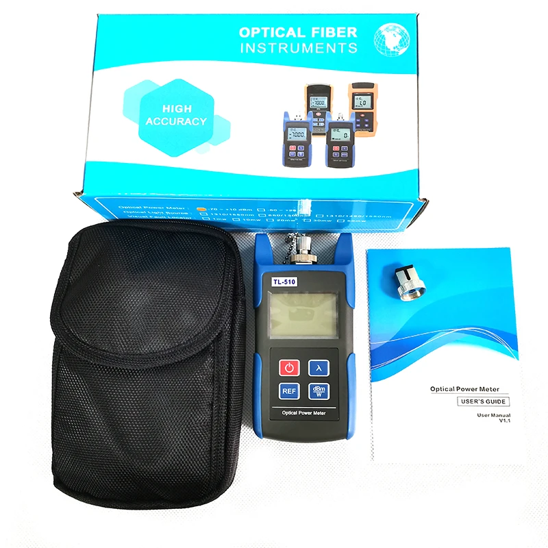 Ручной оптоволоконный оптический измеритель мощности TL510 OPM, фоторазъем TL510A -70 ~ + 10 дБм или TL510C -50 ~ + 26 дБм FC SC ST
