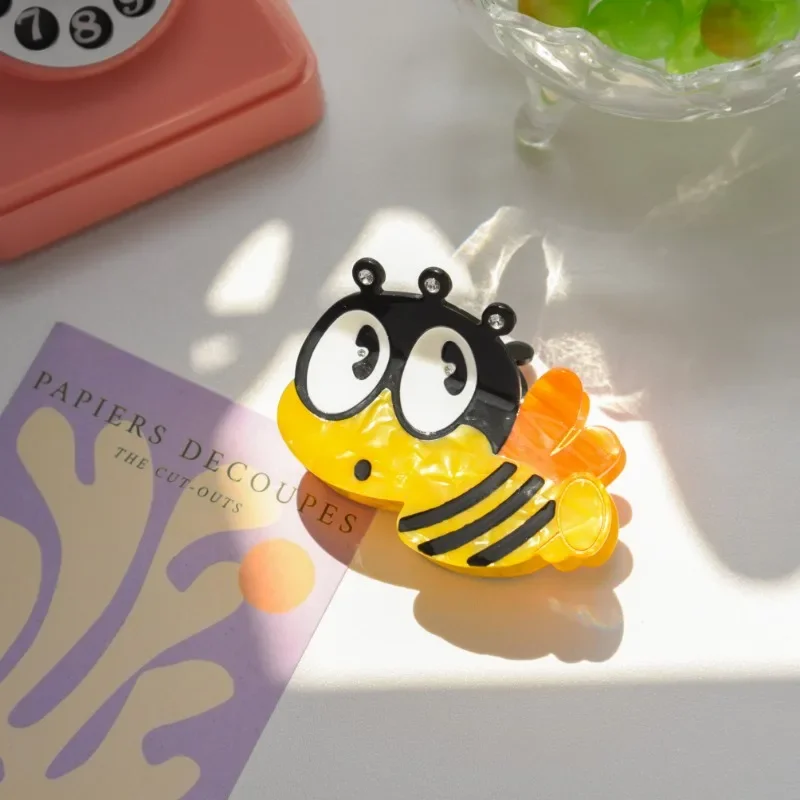 BYL милая заколка для волос в виде пчелы ацетатная креативная мультяшная