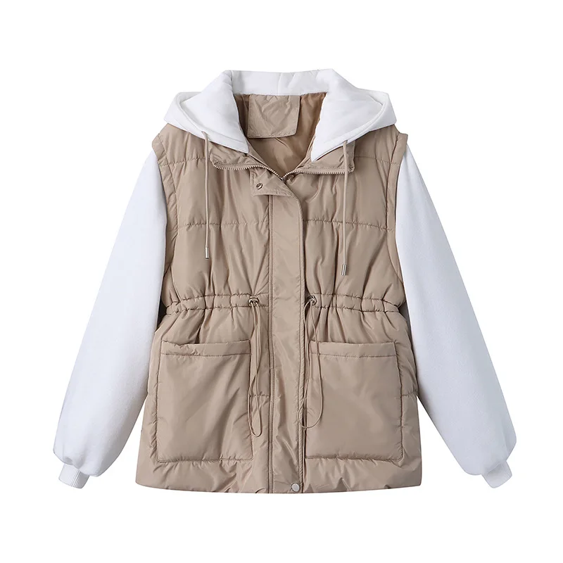 New Winter Women's Hooded Cotton Coat Thickened Warm Overcoat Parkas Down Female Outerwear Jackets