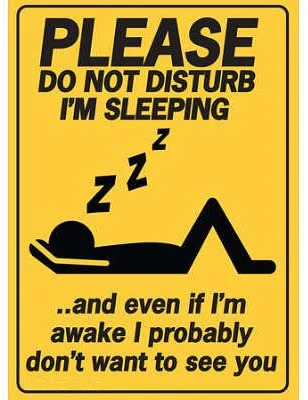 

Bedroom Office Door Wall Decoration Metal Tin Sign Please Do Not Disturb I'm Sleeping Decorative Metal Plate 8x12 Inches