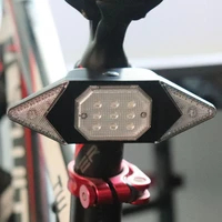 rechargeable light usb turning signal cycling taillight bicycle remote control