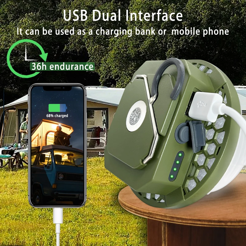 Портативный высокомощный перезаряжаемый Магнитный фонарик MOSLIGHTING 6600 мАч фонарь