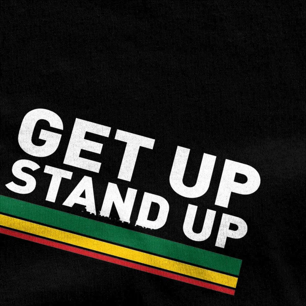Фото Мужчины Женщины Get Up Stand Up Reggae Rasta Футболки Боб Марли Чистый хлопок Одежда для отдыха Футболка с коротким рукавом и круглым вырезом Футболка для вечеринки №4