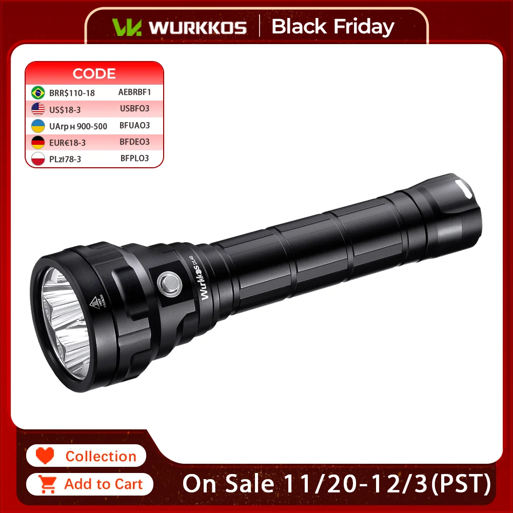 

Wurkkos DL40 Подводный фонарь