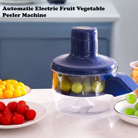 Автоматическая электрическая машина для очистки фруктов и овощей, портативная перезаряжаемая зарядка типа c для ягод, винограда, домашний кухонный инструмент