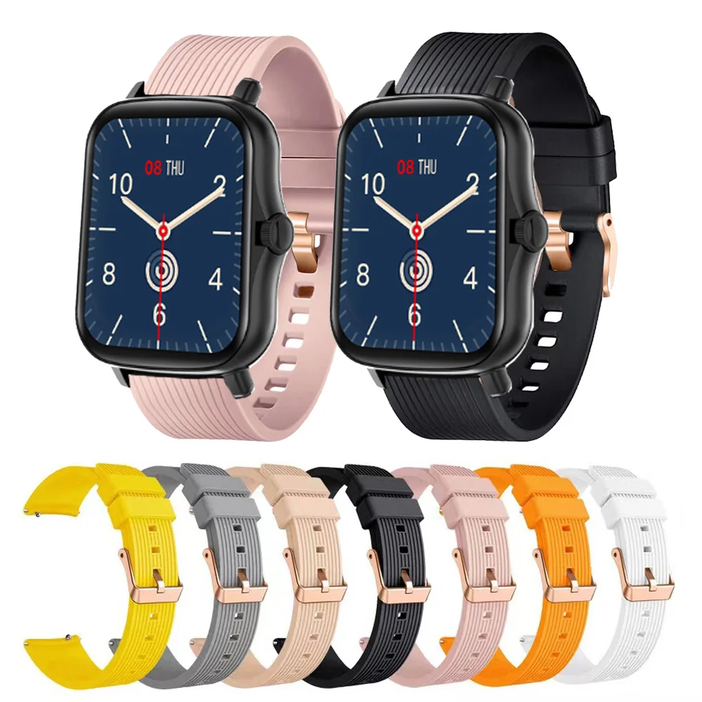 

Ремешок силиконовый для COLMI P8 Plus, сменный спортивный браслет для смарт-часов COLMI P8/P8 Pro/P28 Plus/V23/P9/P12, 20 мм