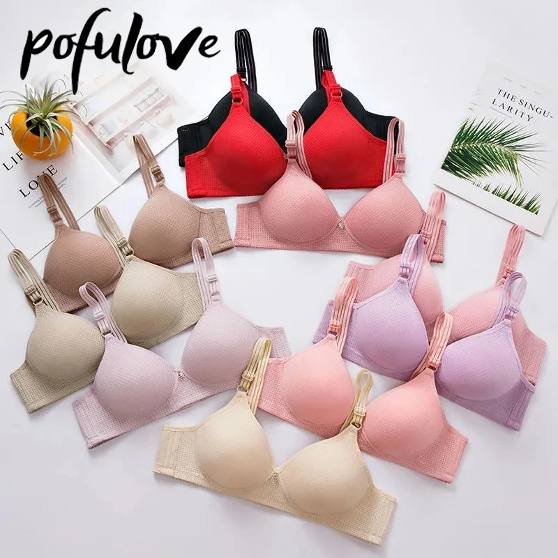 

Бюстгальтер пуш-ап женский дышащий, Бралетт без косточек, пикантное нижнее белье, большие размеры