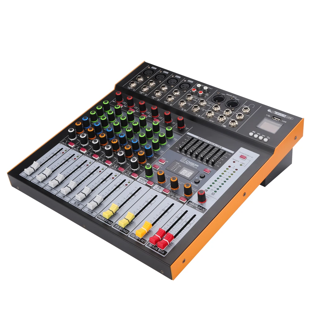 

Wholesale Mixer De Audio High Professional USB Console 6channel Audio Mixer video Price Reasonable