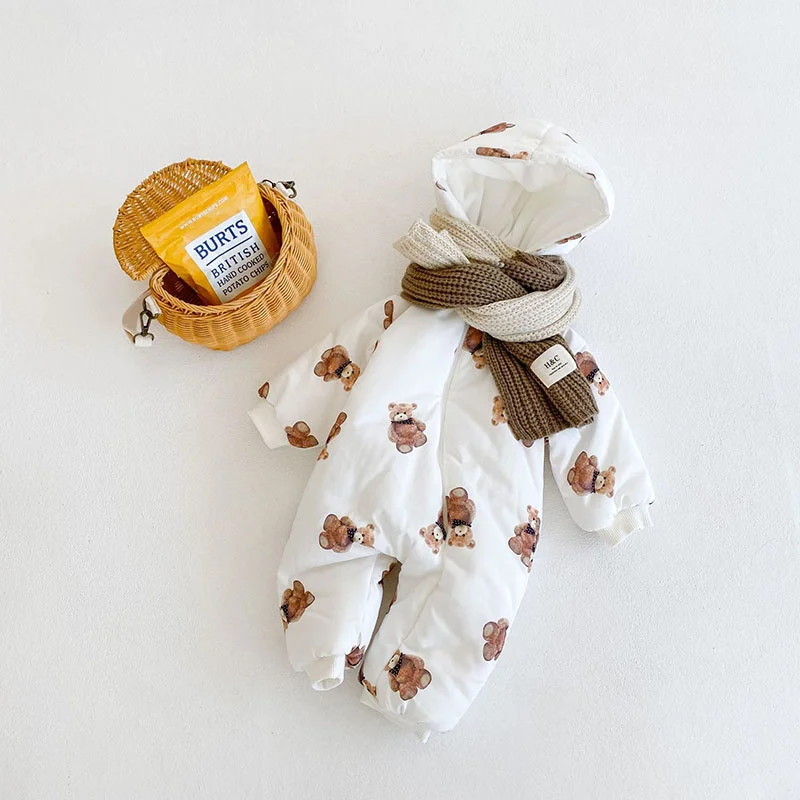 Детские комбинезоны с меховой подкладкой детская теплая верхняя одежда флисовый