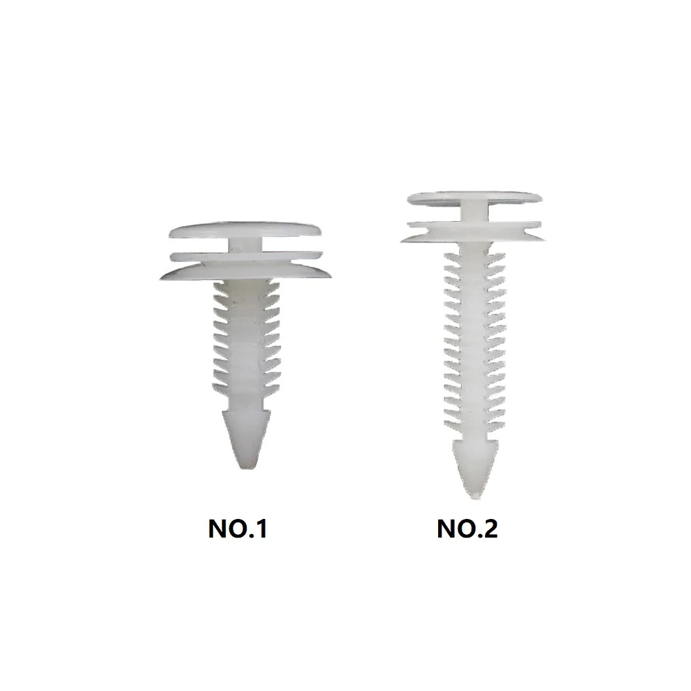 

10Pcs Auto Fastener Automobile Door Trim Panel Clip White Push Retainer Bumper Fender Rivets Clips for Car Plastic Rivet