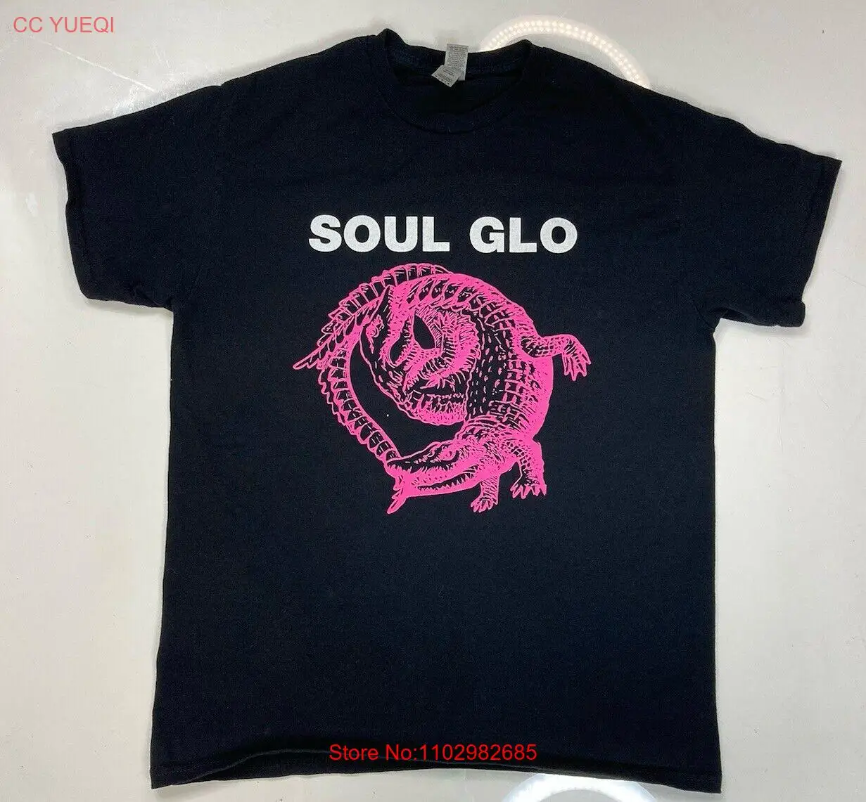 Мужская черная футболка с коротким рукавом и графическим принтом Soul Glo