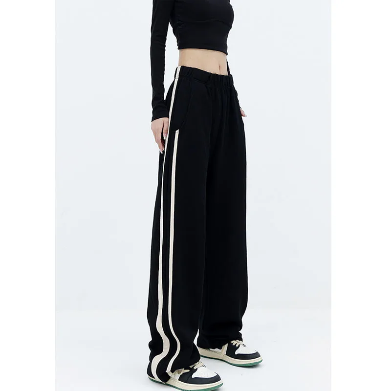 

Street Guards Women Autumn and Winter Stripes Loose Casual Pants Sports Trousers 2022 New Models