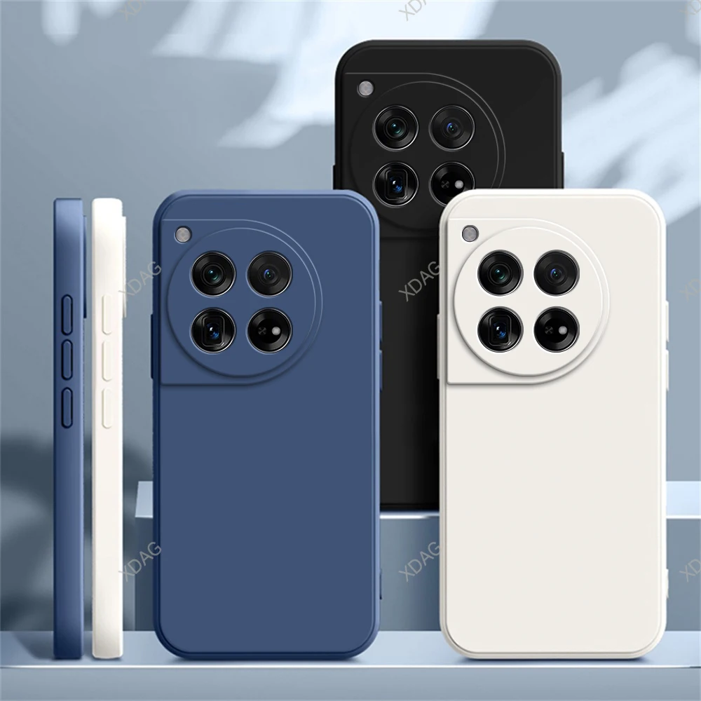 Оригинальный чехол для телефона OnePlus 12 12R 5G аксессуары мягкий классический