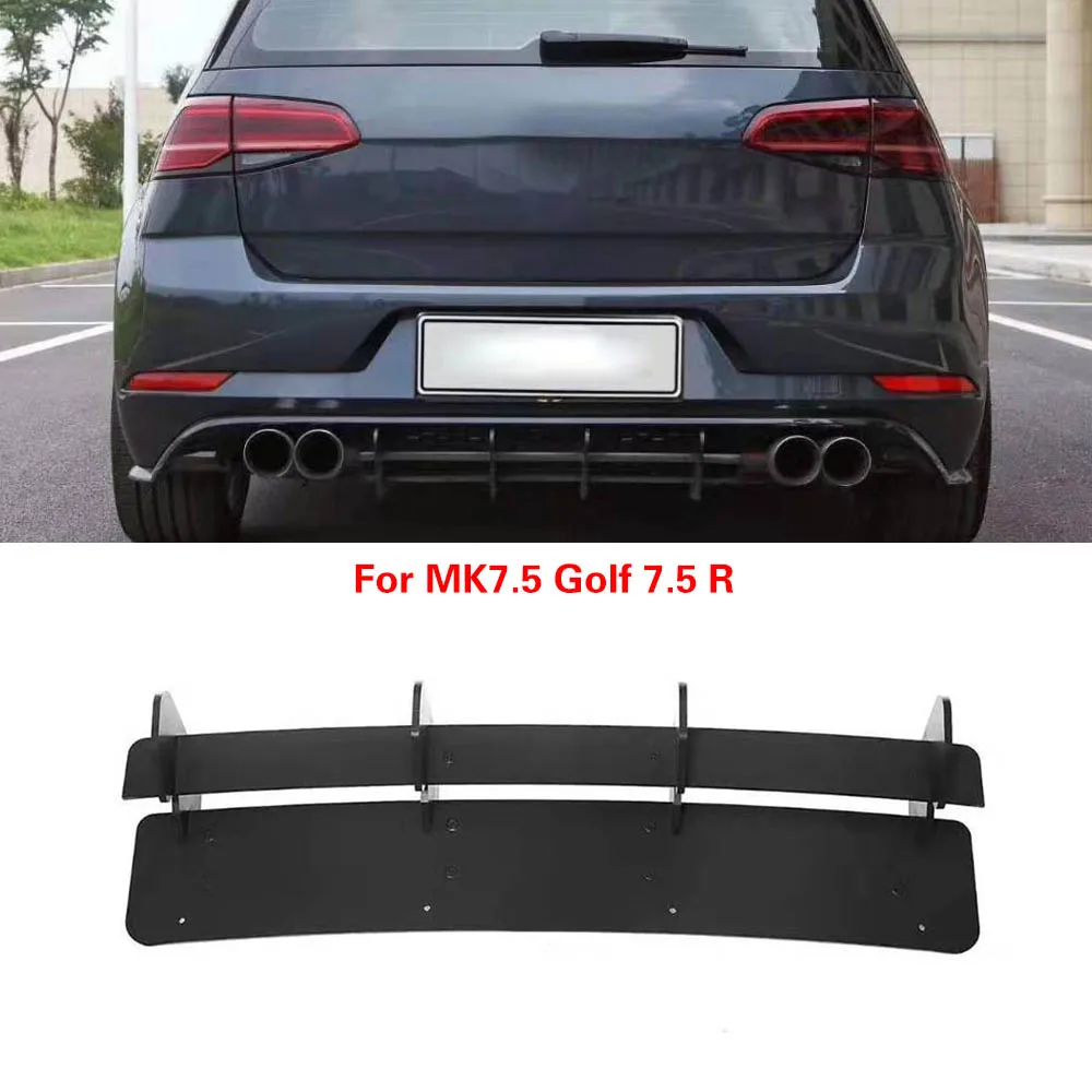 Фото Разветвители диффузора заднего бампера автомобиля для Vw Golf 7 7,5 Vii Mk7 7,5 Mk Vii Gti R Бампер 2014-2019 Диффузор для губ №2