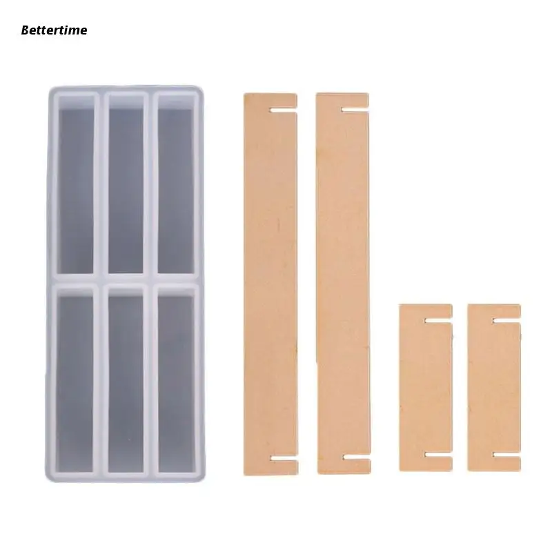 

B36D 6 Link Long Strip Silicone Mold Cuboid Decoration Toys Mold Crystal Resin Molds