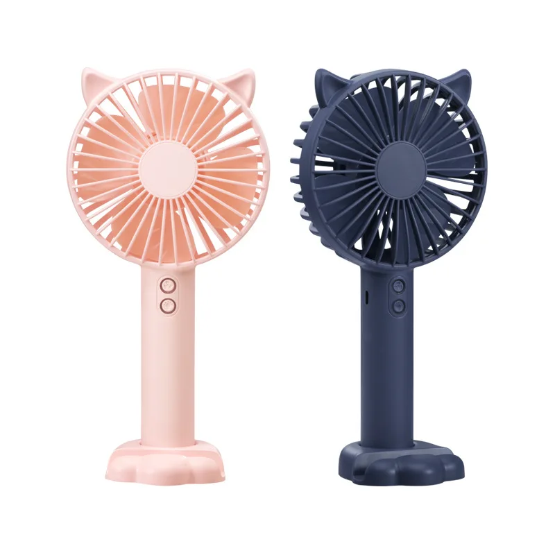 

USB Small Handheld Fan Mini Portable Charging Student Dormitory Desktop Night Light Mute Small Electric Fan Wholesale