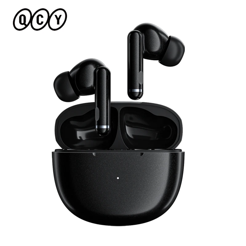 

QCY HT03 Wireless Bluetooth Headphones ANC Hybrid Noise Canceling 40dB Earphones TWS Earbuds 6 Mic ENC HD Call Headset Gamer Pro