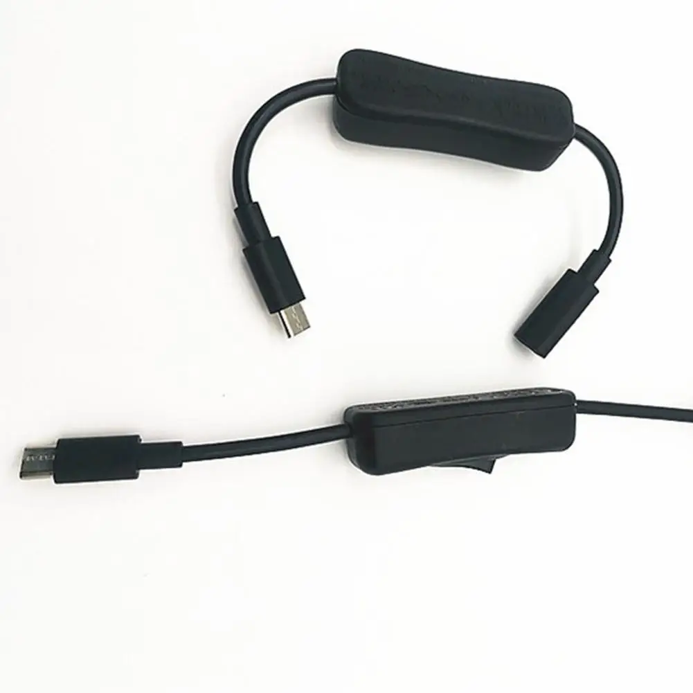 Удобный удлинительный кабель USB Type-C папа-мама с выключателем питания идеально