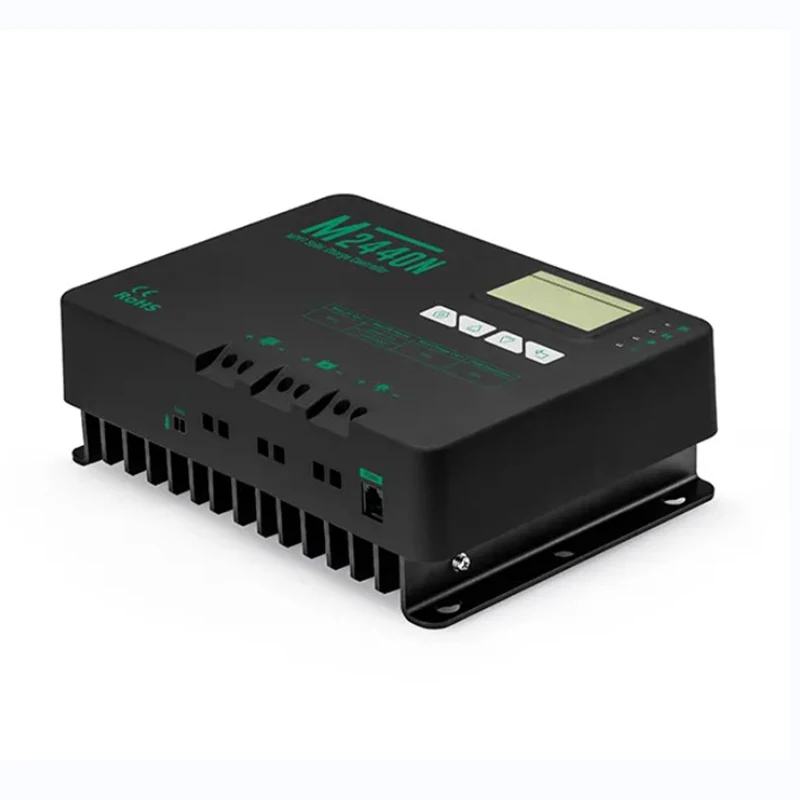 Контроллер заряда солнечной панели MPPT регулятор заземления с ЖК-дисплеем 40А