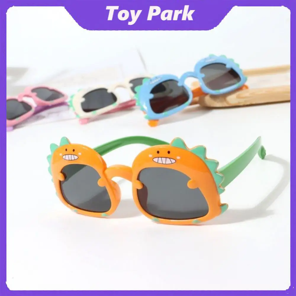 

Cute Vintage Uv Sunscreen Glasses Fashion Cartoon Dinosaur Sunglasses Outdoor Sun Protection Children Sunglasses Party Glasses