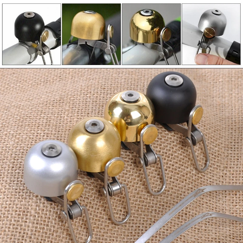 

Retro Bicycle Bell Copper Classical Clear Loud Sound MTB Bike Handlebar Ring Horn Safety Road Cycling Warning Alarm