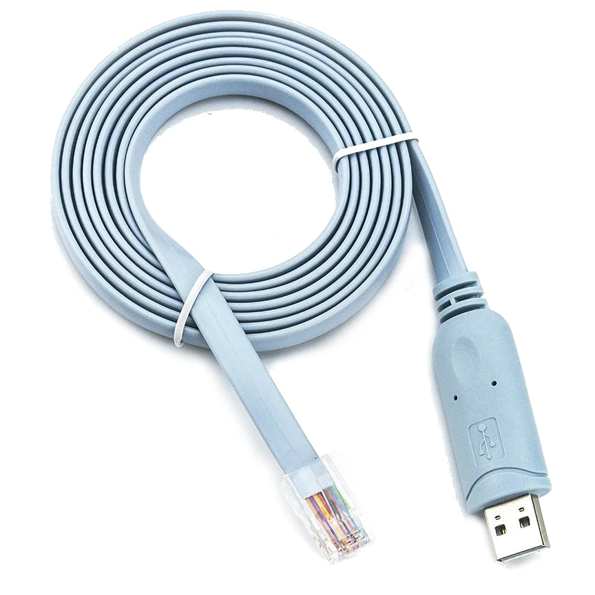 Консольный кабель USB RJ45 6 футов FTDI Windows 8 7 Vista MAC Linux RS232