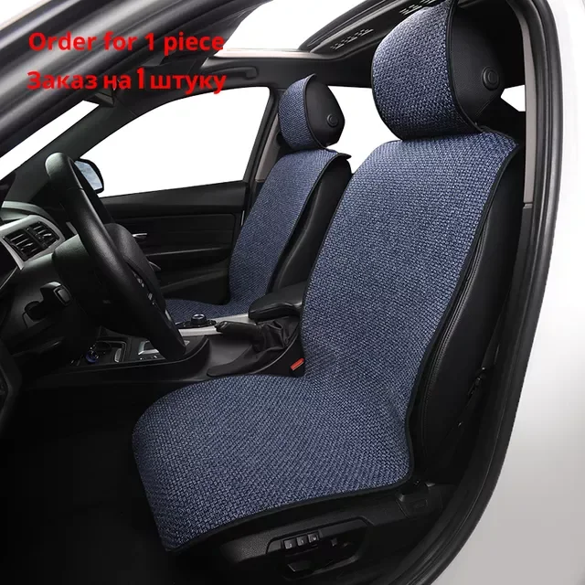

Most Car Seat Cover Breathable Ice Silk Car Seat Covers for Most Cars for 1 Piece Non-Slip Odor Universal Color Blue