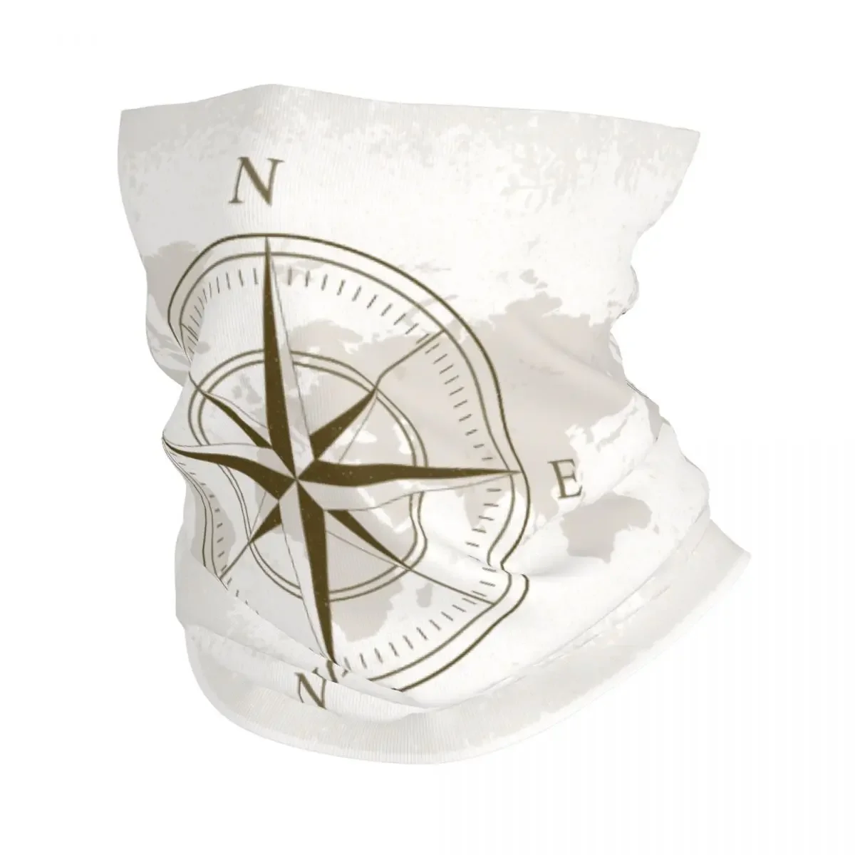 

Adventure Nautical Map Compass Rose Bandana Neck Gaiter Windproof Face Scarf Cover Men Women Headband Tube Balaclava