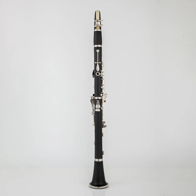 Фото Кларнет G Key, 17-клавишный Ebonite B-плоская настройка, гладкая поверхность, устойчивый к трещинам, профессиональный стиль, деревянный духовой инструмент №4