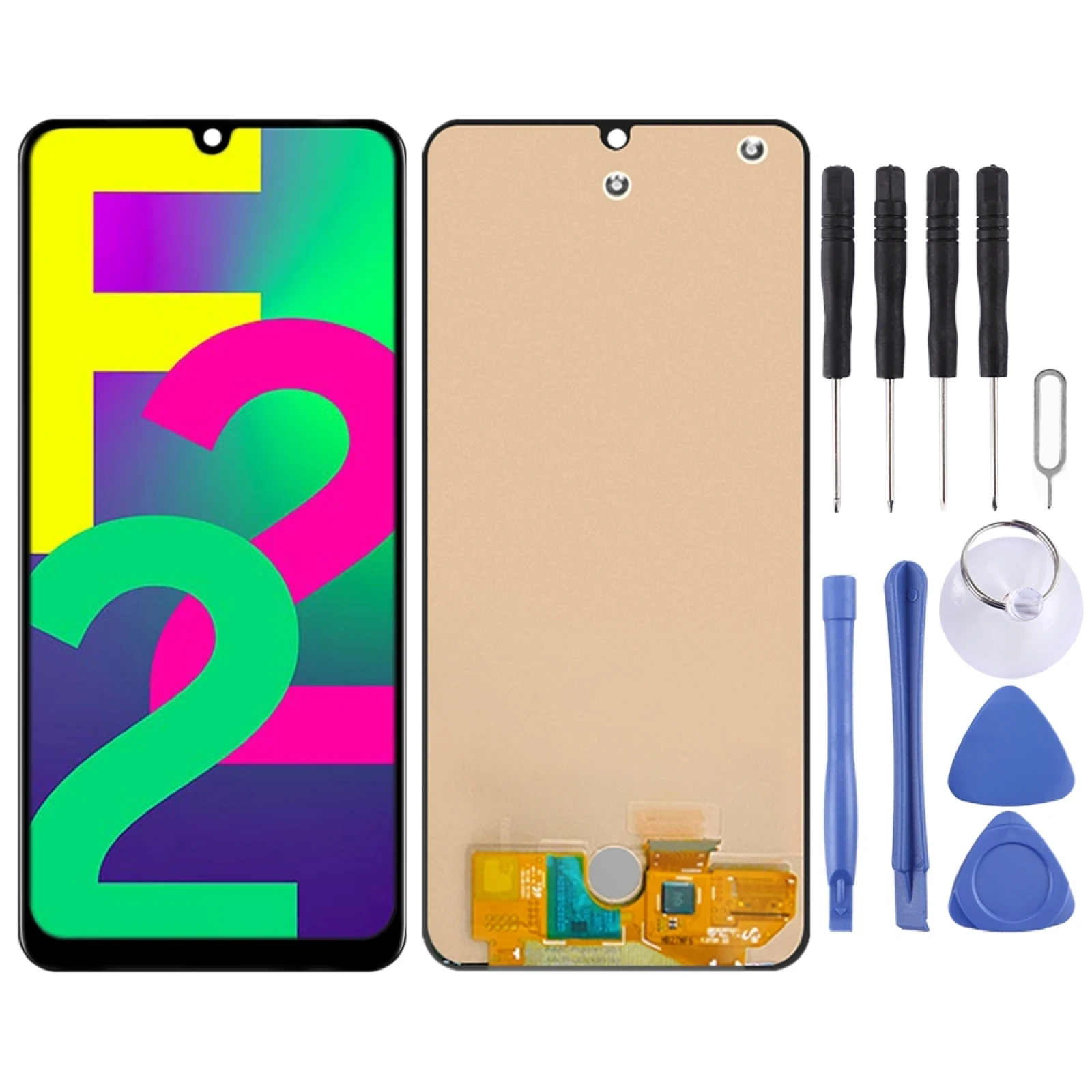 Original For Samsung Galaxy F22 LCD Screen and Digitizer Full Assembly For Samsung Galaxy F22