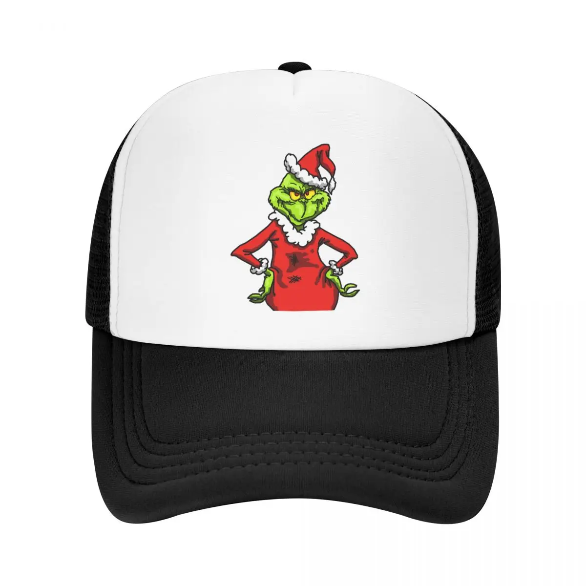 

Модная забавная бейсбольная кепка Grinchy для мужчин и женщин, дышащая мультяшная Рождественская шапка-тракер из мультфильма, защита от солнца