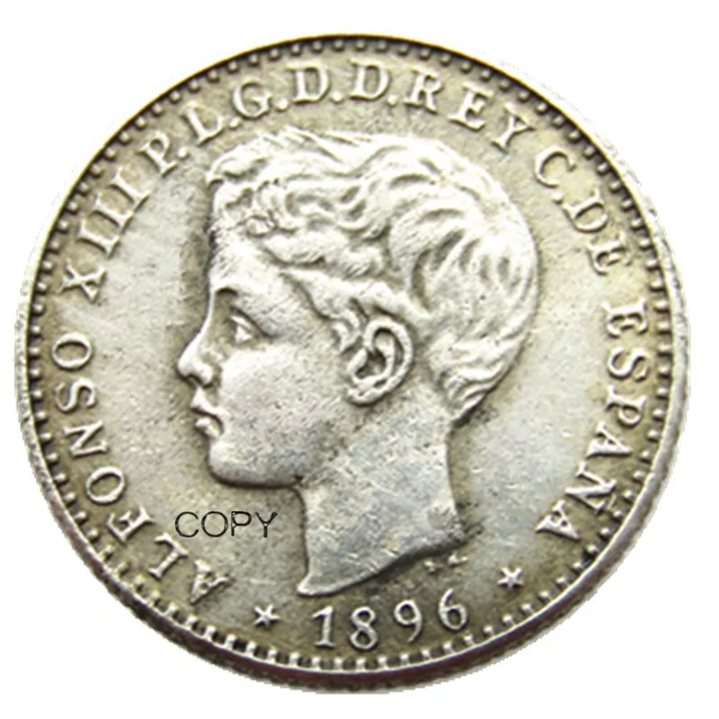 

Серебряные монеты Пуэрто-Рико 1896 года 10 центов