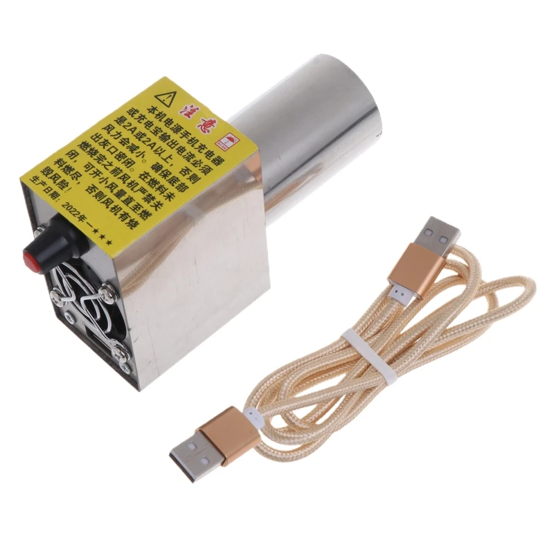 

5V Lightweight Portable BBQ Fan Air Blower USB Cable for Outdoor Cooking for Outdoor Barbecue Camping Picnic Cooking