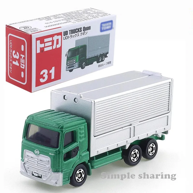 No.31 UD Грузовики Quon (коробка) Мини-автомобиль Игрушечный сплав Модель автомобиля