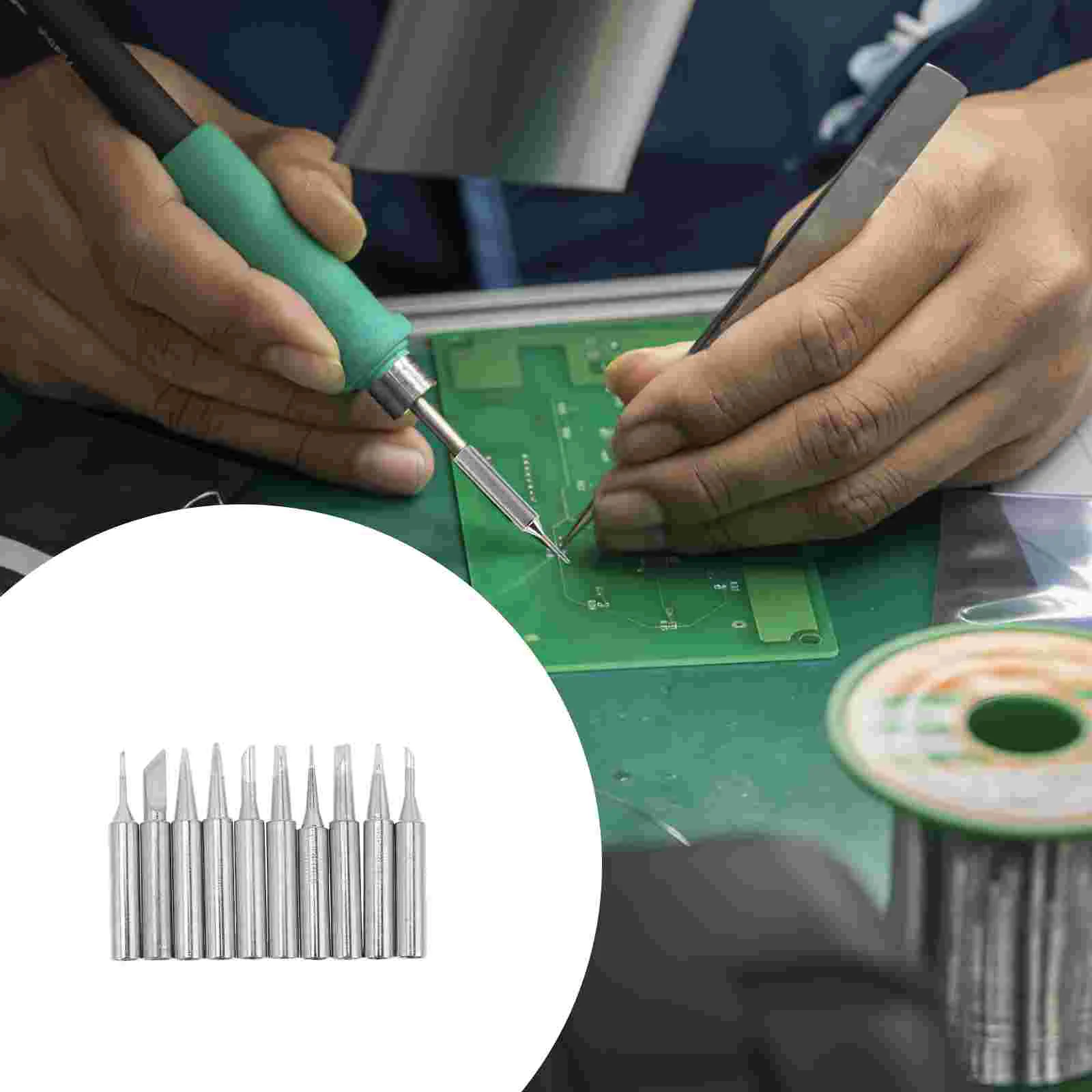 

1 Set Practical Copper Soldering Iron Tips Soldering Accessories Welding Tip Tip For Soldering Station